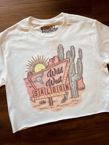Wild West Saloon Cropped Tee