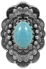 Load image into Gallery viewer, Flower Gemstone Stretch Ring
