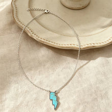 Load image into Gallery viewer, Turquoise Bolt Necklace
