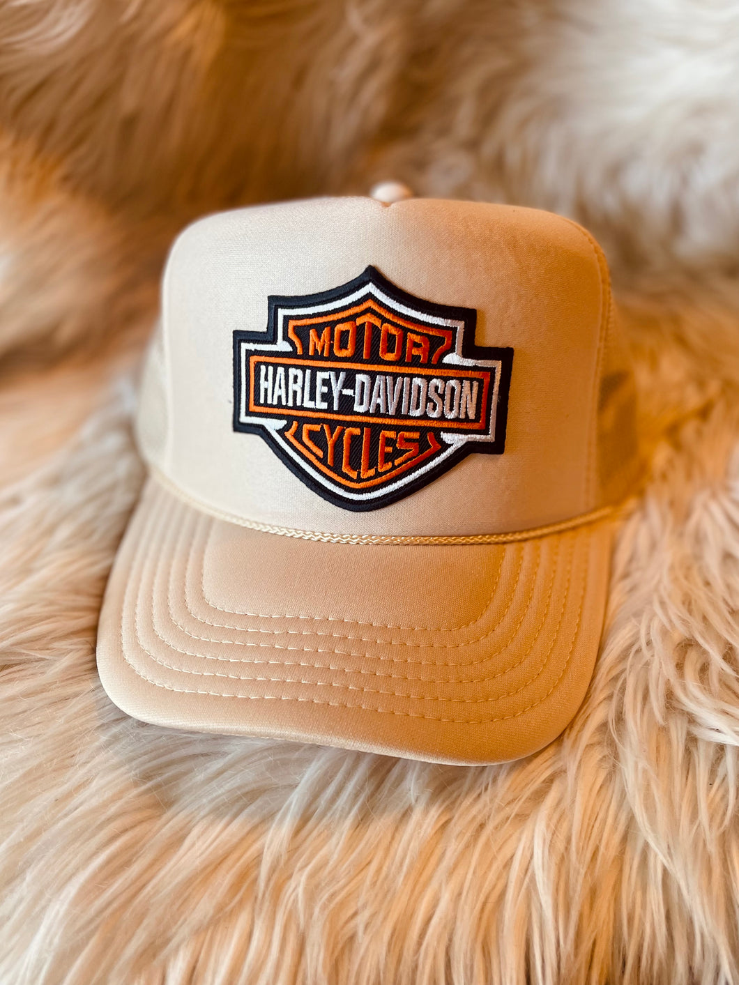 Harley Patch Trucker Hat (More Colors Available)
