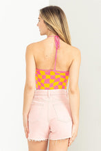 Load image into Gallery viewer, Checker Halter Top
