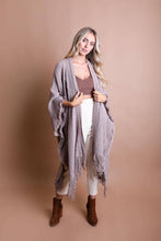 Load image into Gallery viewer, Frayed Bohemian Ruana
