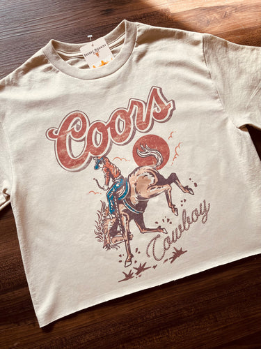 Coors Cowboy Cropped Tee