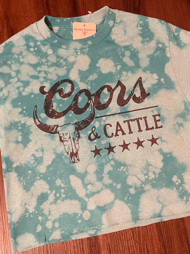 Coors Cattle Marble Cropped tee