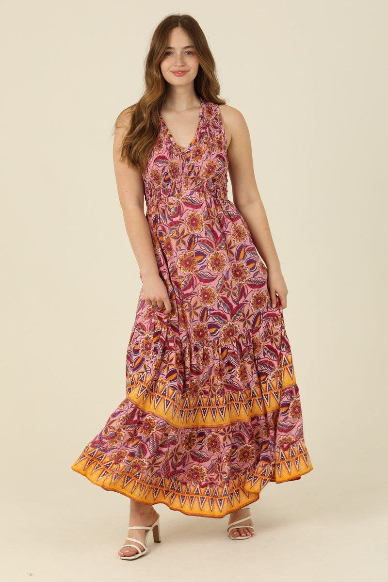 fitted lace wedding dress Joanna Boho Maxi Dress