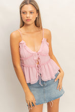 Load image into Gallery viewer, Tie-front Camisole Top (2 COLORS
