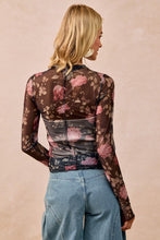 Load image into Gallery viewer, Mindy Flower Mesh Top
