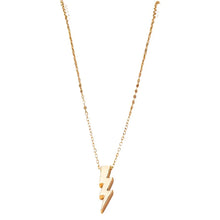 Load image into Gallery viewer, Gold Bolt Necklace
