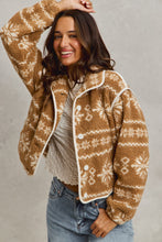 Load image into Gallery viewer, Fair Isle Sherpa Jacket
