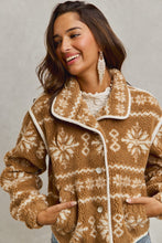 Load image into Gallery viewer, Fair Isle Sherpa Jacket
