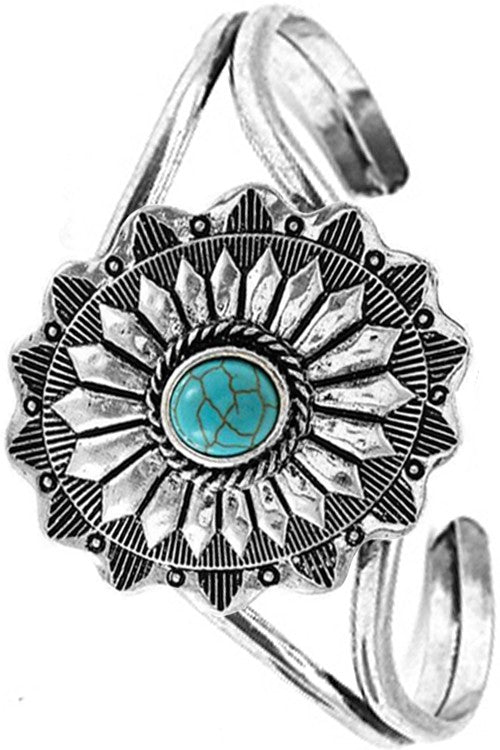 Concho Flower Cuff Bracelet