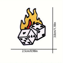 Load image into Gallery viewer, Fire Dice Pin
