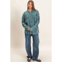 Load image into Gallery viewer, Mineral Wash Waffle Shacket (2 Colors)

