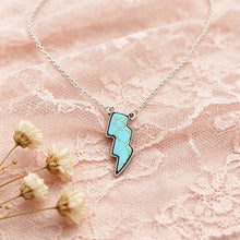 Load image into Gallery viewer, Turquoise Bolt Necklace
