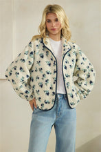Load image into Gallery viewer, Blues Floral Sherpa Jacket
