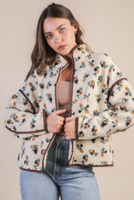 Load image into Gallery viewer, Floral Sherpa Jacket
