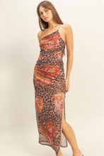 Load image into Gallery viewer, Slinky Leopard Midi Dress
