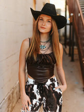 Load image into Gallery viewer, Faux Leather Top (2 Colors)
