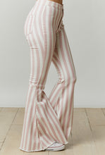 Load image into Gallery viewer, Mauve Striped Bell Bottoms
