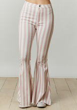 Load image into Gallery viewer, Mauve Striped Bell Bottoms
