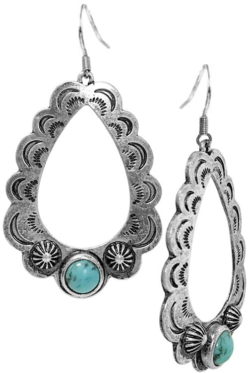 Open Teardrop Earring