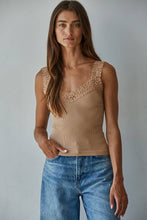 Load image into Gallery viewer, Seamless Ribbed Lace Tank (3 Colors)
