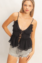 Load image into Gallery viewer, Tie-front Camisole Top (2 COLORS
