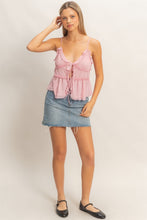 Load image into Gallery viewer, Tie-front Camisole Top (2 COLORS
