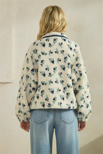 Load image into Gallery viewer, Blues Floral Sherpa Jacket

