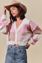Load image into Gallery viewer, Color Block Cardigan
