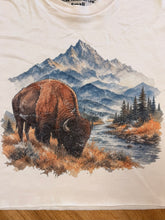 Load image into Gallery viewer, Vintage Bison Cropped Tee
