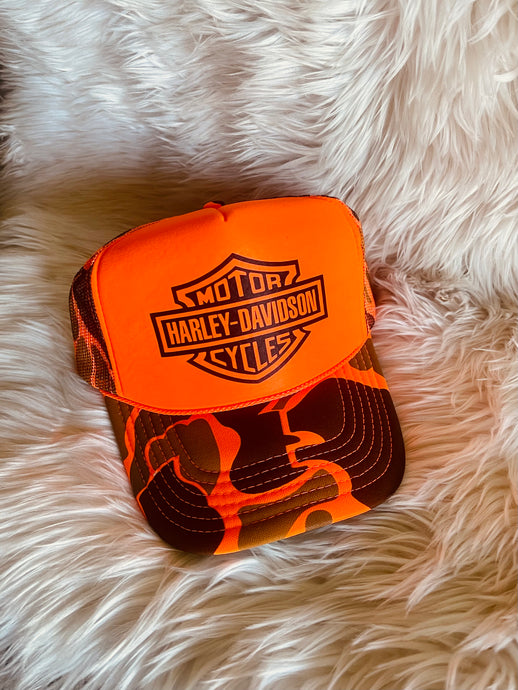 Harley Camo Trucker Hat