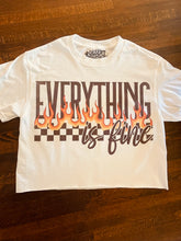 Load image into Gallery viewer, Everything Is Fine Cropped Tee
