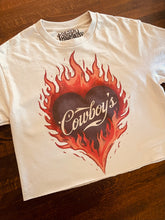 Load image into Gallery viewer, I &lt;3 Cowboys Cropped Tee
