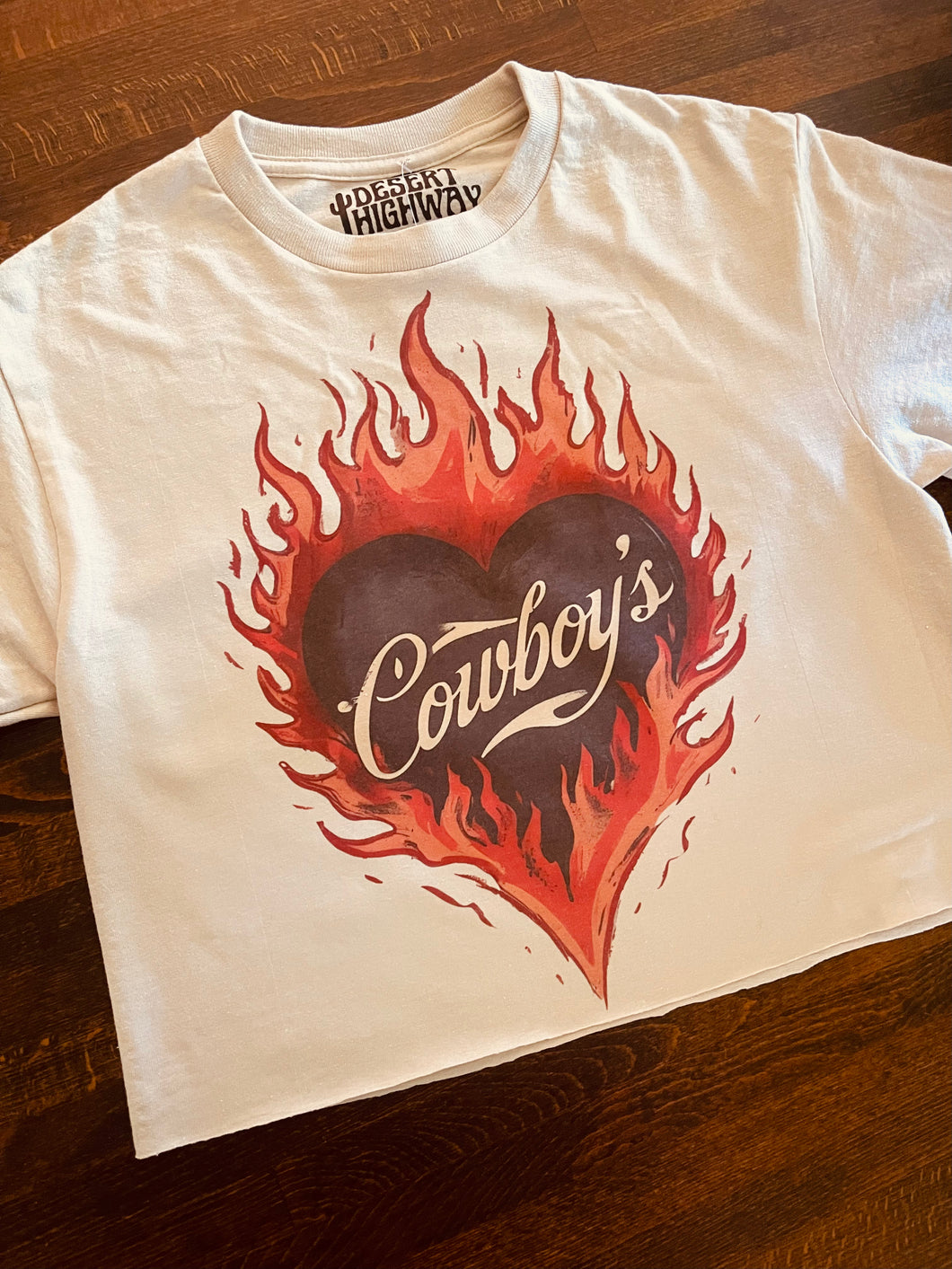 I <3 Cowboys Cropped Tee