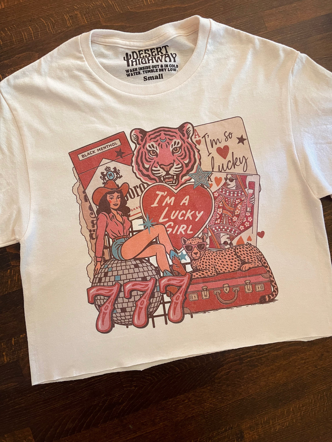 Luck Be A Lady Cropped Tee