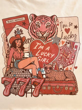 Load image into Gallery viewer, Luck Be A Lady Cropped Tee
