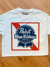 Load image into Gallery viewer, Blue Ribbon Cropped Tee
