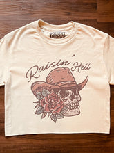 Load image into Gallery viewer, Raisin&#39; Hell Cropped Tee
