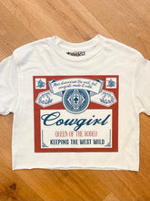 Load image into Gallery viewer, Cowgirl Rodeo Cropped Tee
