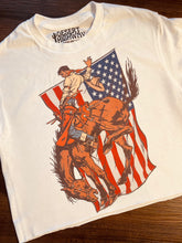 Load image into Gallery viewer, American Bronco Rider Cropped Tee
