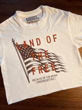 Load image into Gallery viewer, Land Of The Free Cropped Tee
