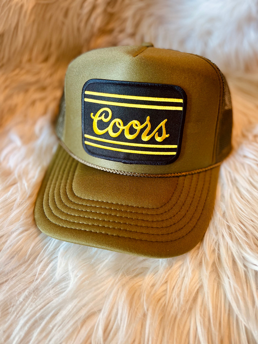 Coors Stripe Patch Trucker Hat (More Colors Available)