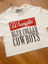 Load image into Gallery viewer, Blue Collar Cowboys Cropped Tee

