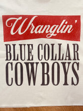 Load image into Gallery viewer, Blue Collar Cowboys Cropped Tee
