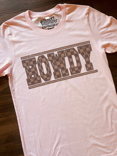 Checker Howdy Tee