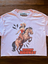 Load image into Gallery viewer, Desert Highway Rodeo Girl Cropped Tee
