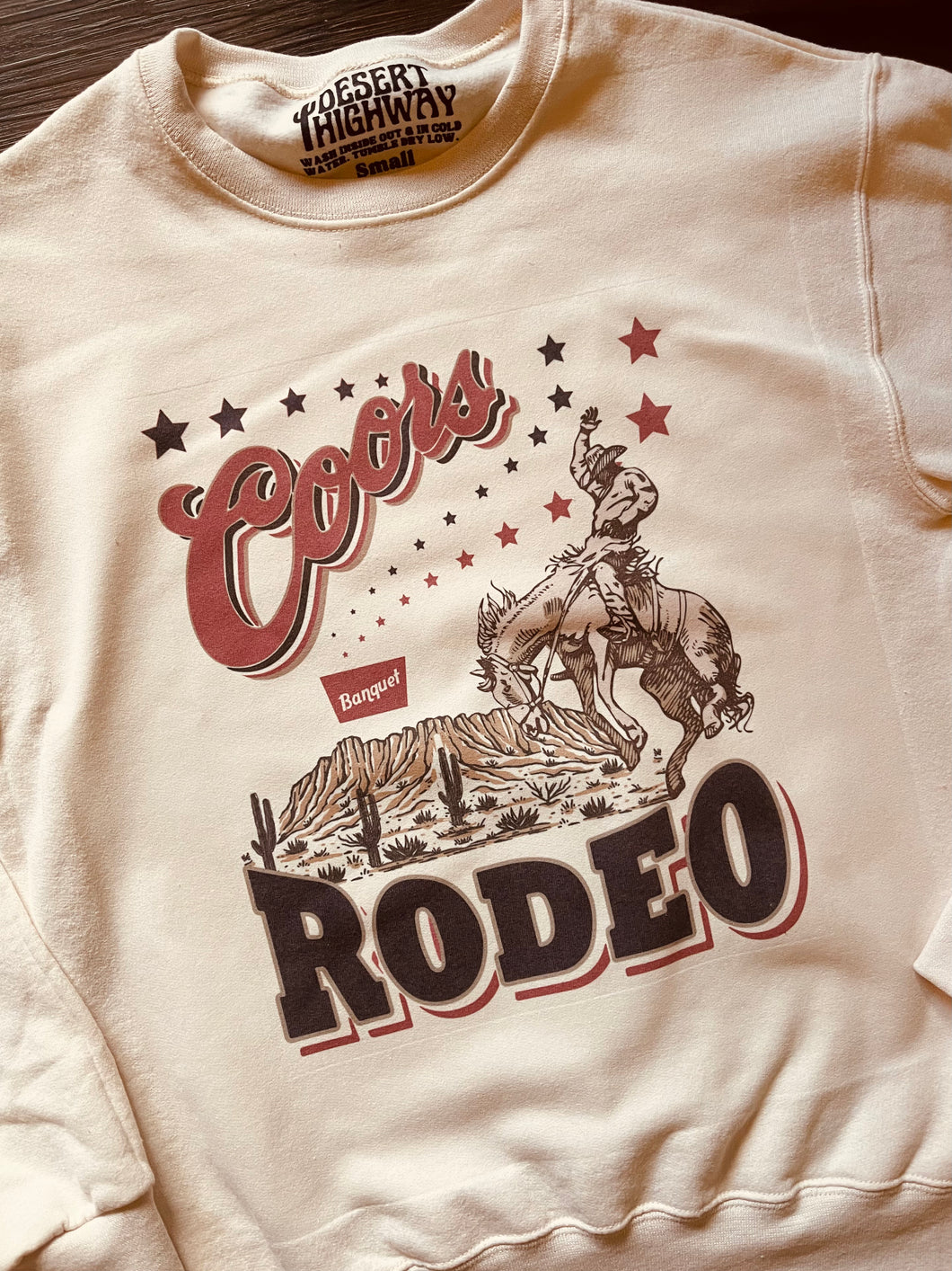 Stars Pink Rodeo Crewneck