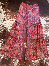 Load image into Gallery viewer, Wide Leg Paisley Boho Pants
