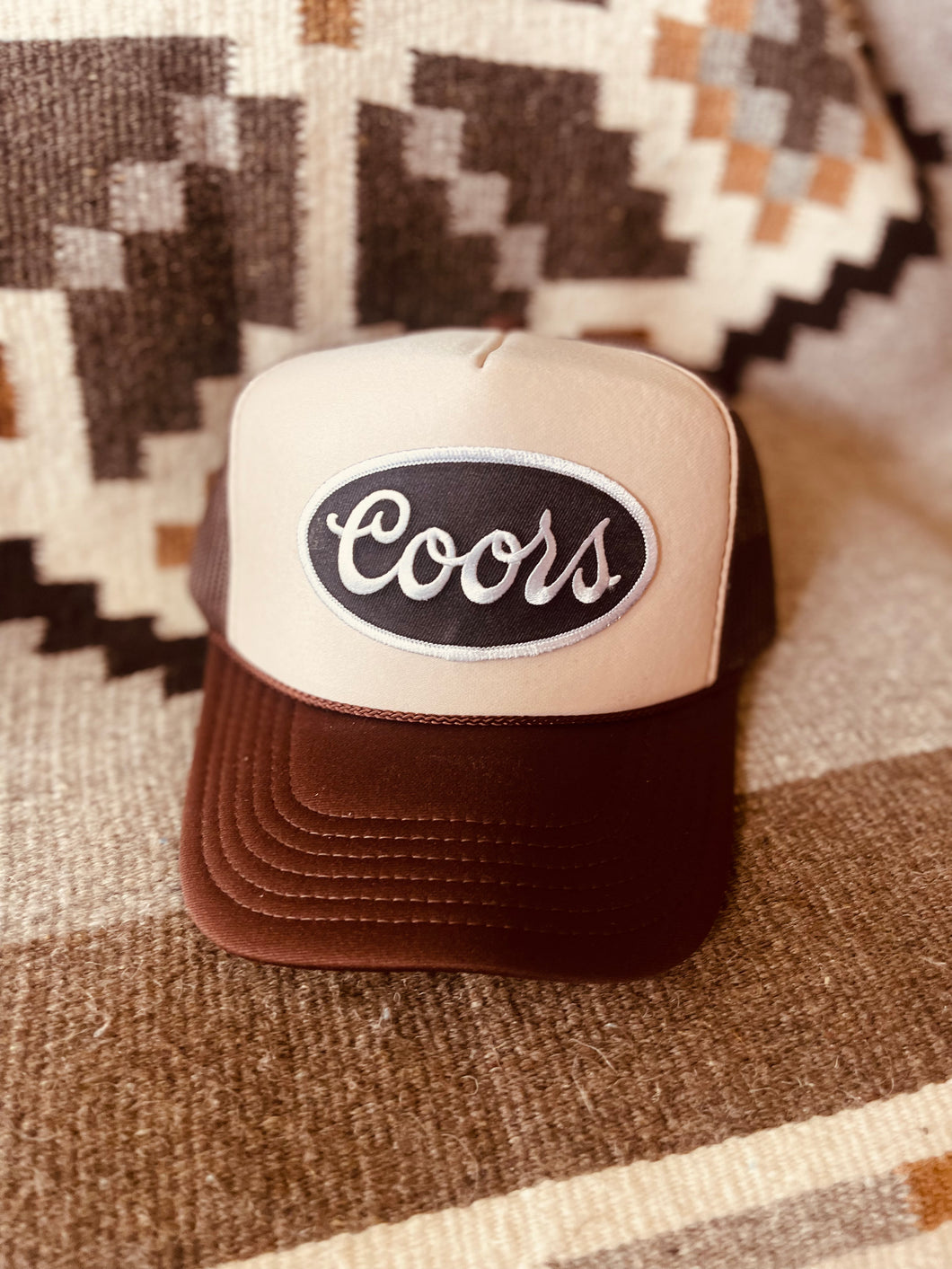 Coors Black Patch Trucker Hat (Multiple Colors)